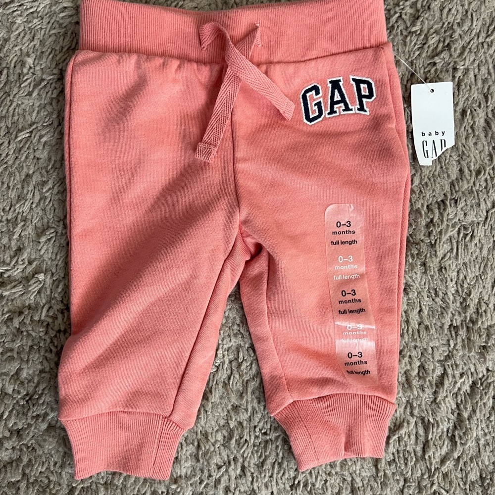 Baby Gap logo pull-on pants